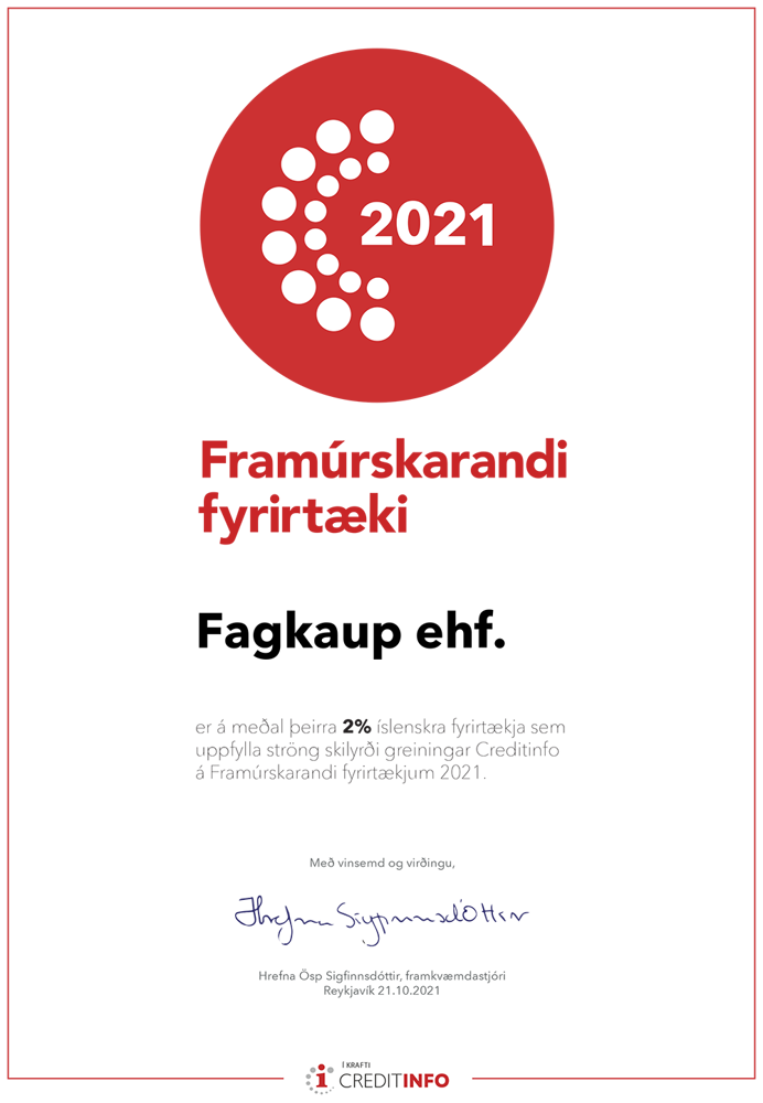 Fagkaup framúrskarandi fyrirtæki